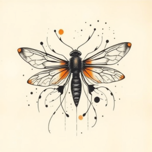 Abstract Firefly Tattoo