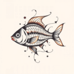 Abstract Fish Tattoo