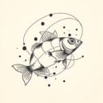 Abstract Fishing Tattoo