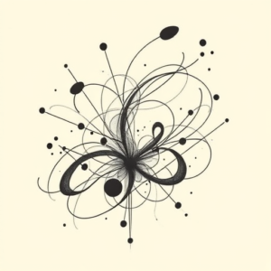 Abstract Flail Tattoo