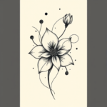 Abstract Flower Tattoo