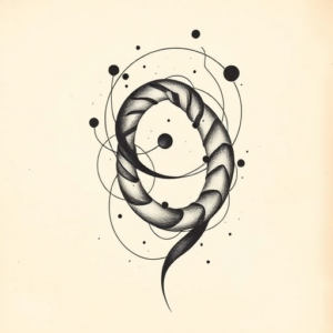 Abstract Helix Tattoo