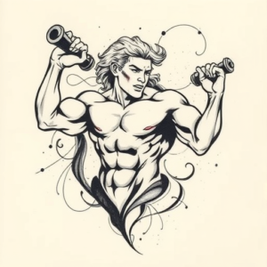 Abstract Hercules Tattoo