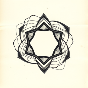 Abstract Hexagon Tattoo