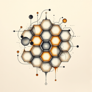 Abstract Honeycomb Tattoo