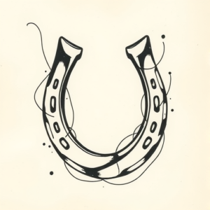 Abstract Horseshoe Tattoo