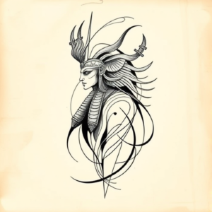 Abstract Horus Tattoo