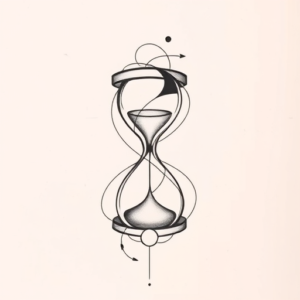 Abstract Hourglass Tattoo