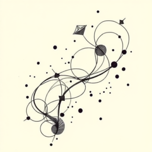 Abstract Icarus Tattoo