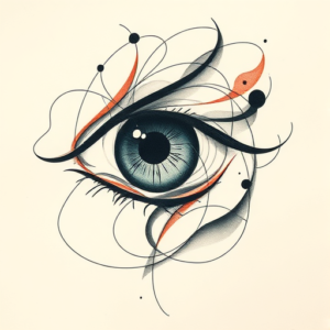 Abstract Iris Tattoo