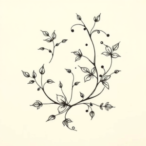 Abstract Ivy Tattoo