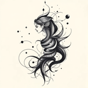 Abstract Kali Tattoo