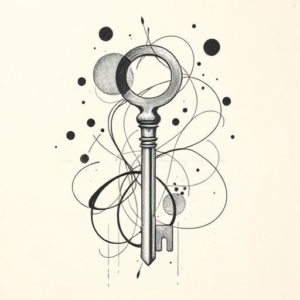 Abstract Key Tattoo