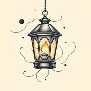 Abstract Lantern Tattoo