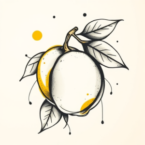 Abstract Lemon Tattoo