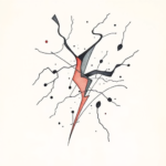 Abstract Lightning Tattoo