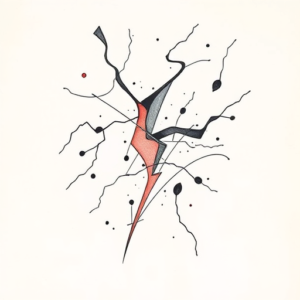 Abstract Lightning Tattoo