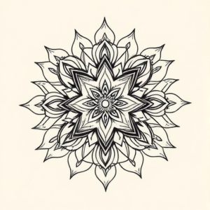 Abstract Mandala Tattoo