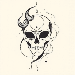 Abstract Mask Tattoo