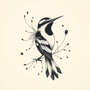 Abstract Mockingbird Tattoo