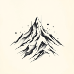 Abstract Mountain Tattoo