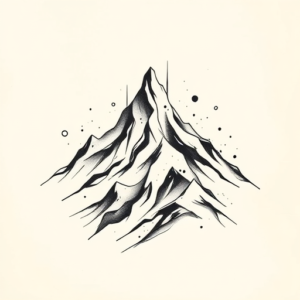 Abstract Mountain Tattoo
