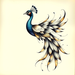Abstract Peacock Tattoo