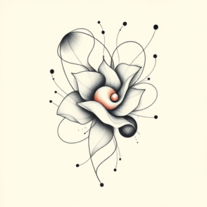 Abstract Pearl Tattoo