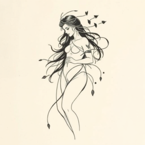 Abstract Persephone Tattoo