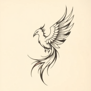 Abstract Phoenix Tattoo
