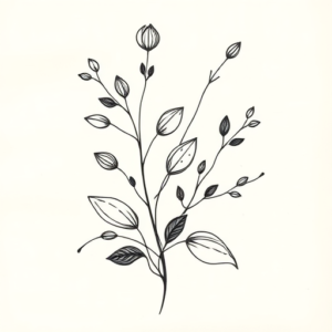 Abstract Plant Tattoo