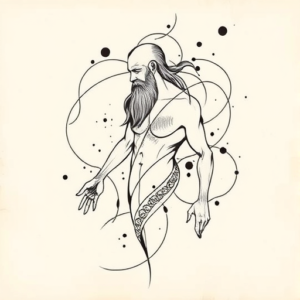 Abstract Poseidon Tattoo