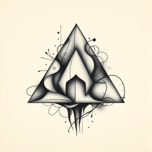 Abstract Pyramid Tattoo