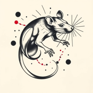 Abstract Rat Tattoo