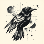 Abstract Raven Tattoo
