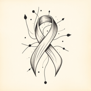 Abstract Ribbon Tattoo