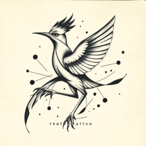 Abstract Roadrunner Tattoo
