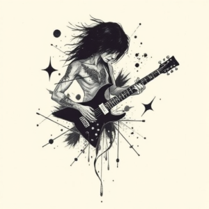 Abstract Rockstar Tattoo