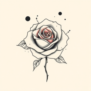 Abstract Rose Tattoo