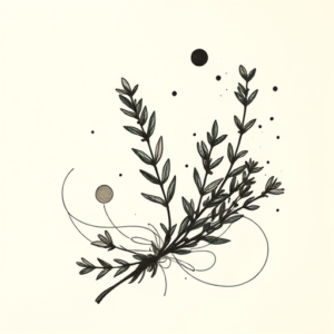 Abstract Rosemary Tattoo