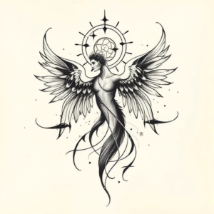 Abstract Seraphim Tattoo