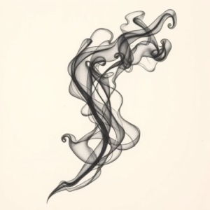 Abstract Smoke Tattoo