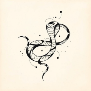 Abstract Snake Tattoo