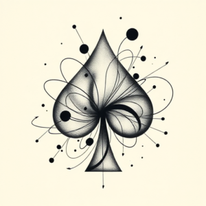 Abstract Spade Tattoo