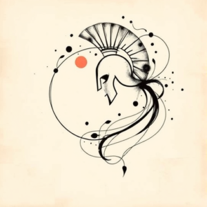 Abstract Spartan Tattoo