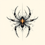 Abstract Spider Tattoo