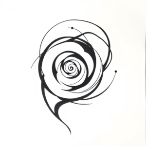 Abstract Spiral Tattoo