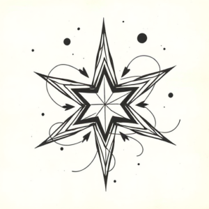 Abstract Star Tattoo