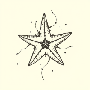 Abstract Starfish Tattoo