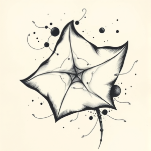 Abstract Stingray Tattoo